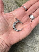 Pave Diamond Crescent Moon Pendant