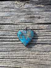 Dyed Agate Heart Pendant with Solitaire Diamond Border
