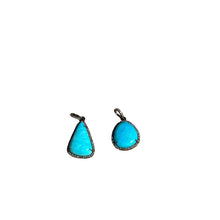 Turquoise and Diamond Pendants