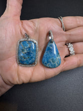 Apatite and Diamond Pendants