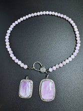 Kunzite and Diamond Pendants