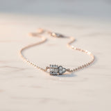 Silver Double Diamond Layering Necklace