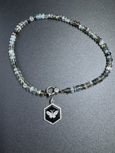 Octagon Onyx Pendant with Diamond Butterfly