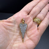 Diamond Heart Dagger Pendant