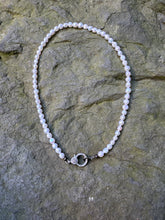 Sea Pearl Necklace with Diamond Clasp