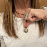 Round Fluted Heart Pendant