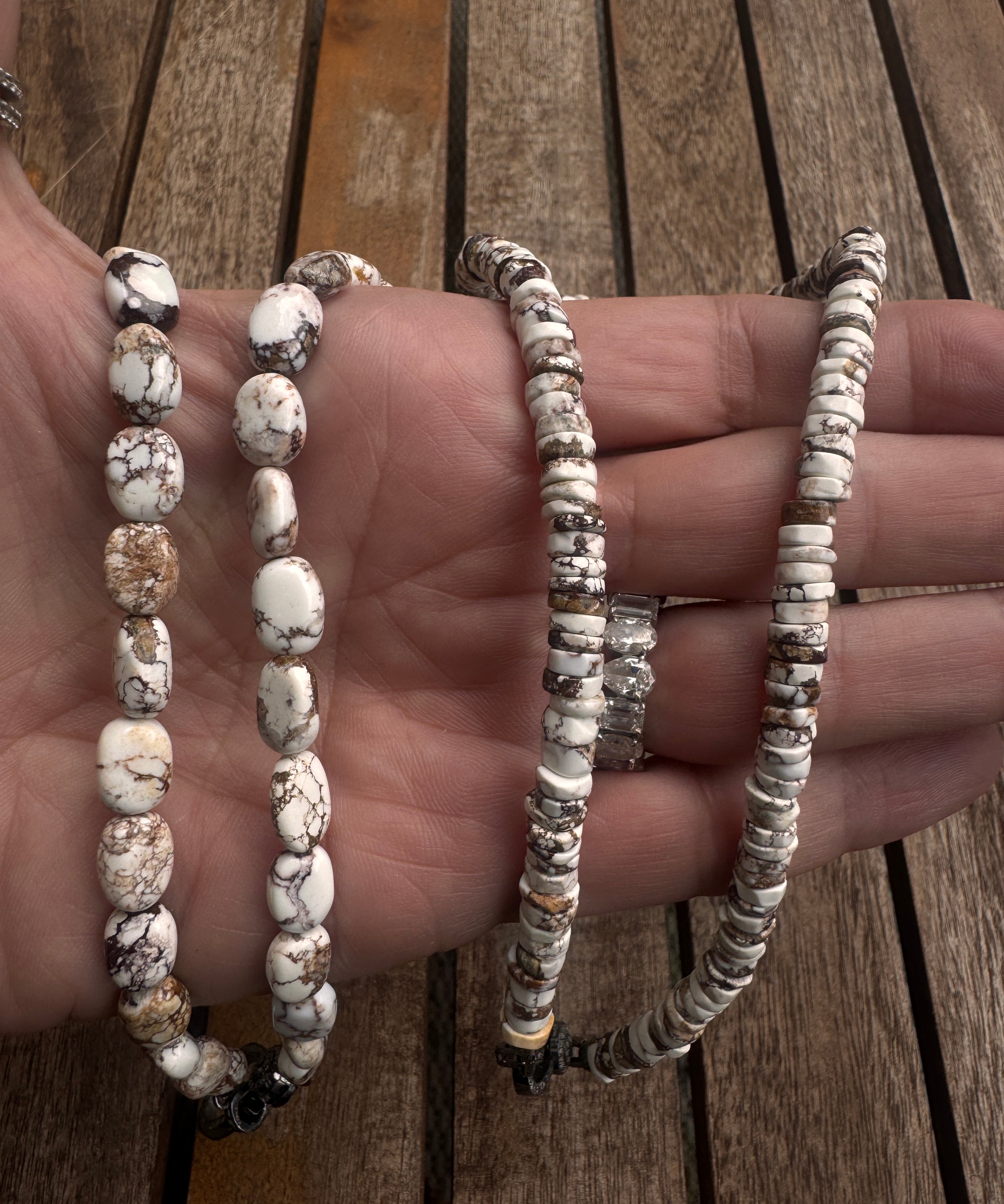 Wild Horses Beaded Necklace with Diamond Clasp