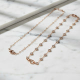 Rose Gold Dainty Chains with Matching Rose Gold Clasp