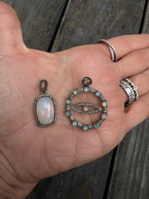 Opal and Diamond Pendants