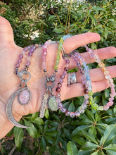 Medley of Gemstone Nuggets Beaded Necklace with Diamond Clasp