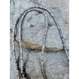 Grey Quartz Faceted Beaded Necklace with Diamond Clasp