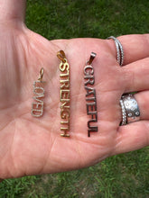 14k Gold Affirmation Pendants