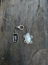 Moonstone and Diamond Pendants