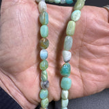 Peruvian Opal Nugget Necklace with Diamond Clasp