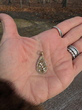 Small Gold teardrop Pendant