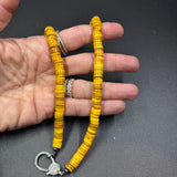 Shell Beaded Necklace with Diamond Clasp