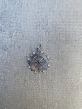 Silver Round Compass Pendant