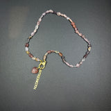 Mixed Spinel Nugget Beaded Necklace with Diamond Clasp