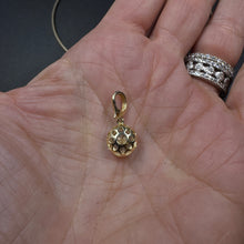 14k Gold Omega Choker with Diamond Solitaire Pendant