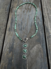 3 Tier Emerald and Diamond Pendant