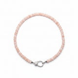 Morganite Beaded Necklace with Diamond Clasp