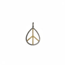 Two Tone Peace Pendant