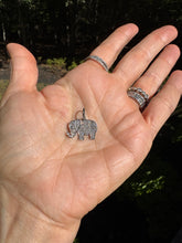 Pave Diamond Elephant Pendant