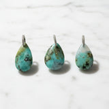 Peruvian Opal and Diamond Pendants