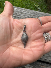 Pave Diamond Conch Shell Pendant