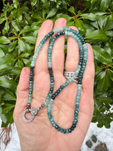Grandidierite Ombré Beaded Necklace with Diamond Clasp