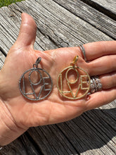 Pave Diamond Love Pendant