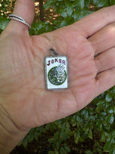 Pave Diamond and Enamel Mahjong Joker Tile Pendant