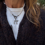 Pearl and Diamond Chai Pendant