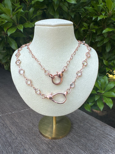 Rose Gold Dainty Chains with Matching Rose Gold Clasp
