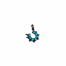 Small Turquoise Horseshoe Pendant