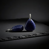 Iolite and Diamond Pendant