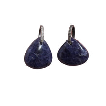 Iolite and Diamond Pendant
