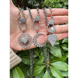Pave Diamond Crescent Moon Pendant
