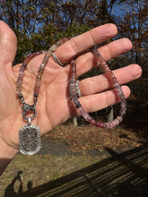 Multi Spinel Beaded Necklace with Diamond Clasp