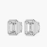 Lab Grown Diamond Bezel Stud Earrings