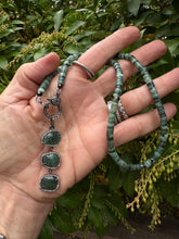 3 Tier Emerald and Diamond Pendant