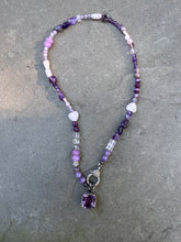 Hodgepodge Purple Opal Necklace with Diamond Clasp