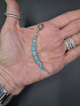 Pave Diamond and Turquoise Crescent Moon Pendant