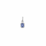 Mini Gemstone Rectangular Pendant