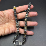 Shell Beaded Necklace with Diamond Clasp