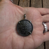 Repurposed Chanel Button Pendant