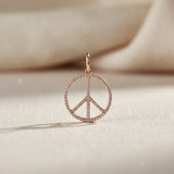 14k Gold Peace Pendant