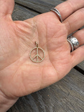 14k Gold Peace Pendant