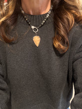 Shell Beaded Necklace with Diamond Clasp