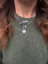 Multi Faceted Gemstone Necklace with Diamond Clasp